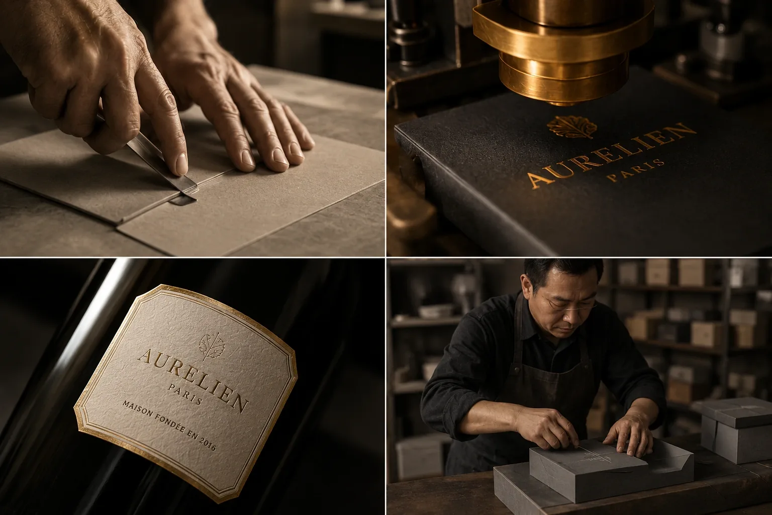 Printing and finishing in the Shirly Packing workshop